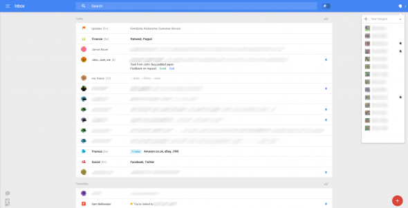 Main Interface of Inbox