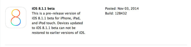 iOS 8.1.1 Beta