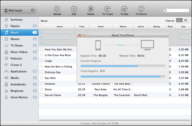 Transfer iPod Music onto Mac